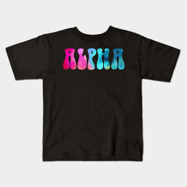 Alpha Vibez Kids T-Shirt by lolosenese